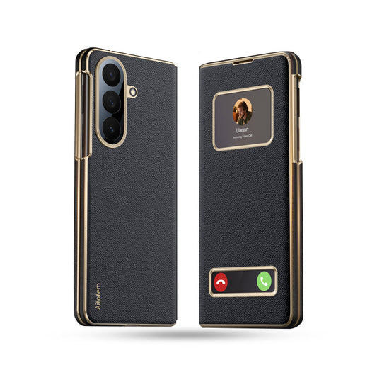 Luxury Flip Cover With Magnetic View Windows