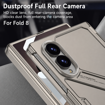 Armor Full-Body Protection Case For Galaxy Z Fold 8 – Hidden Kickstand,Tempered Glass Screen Protector