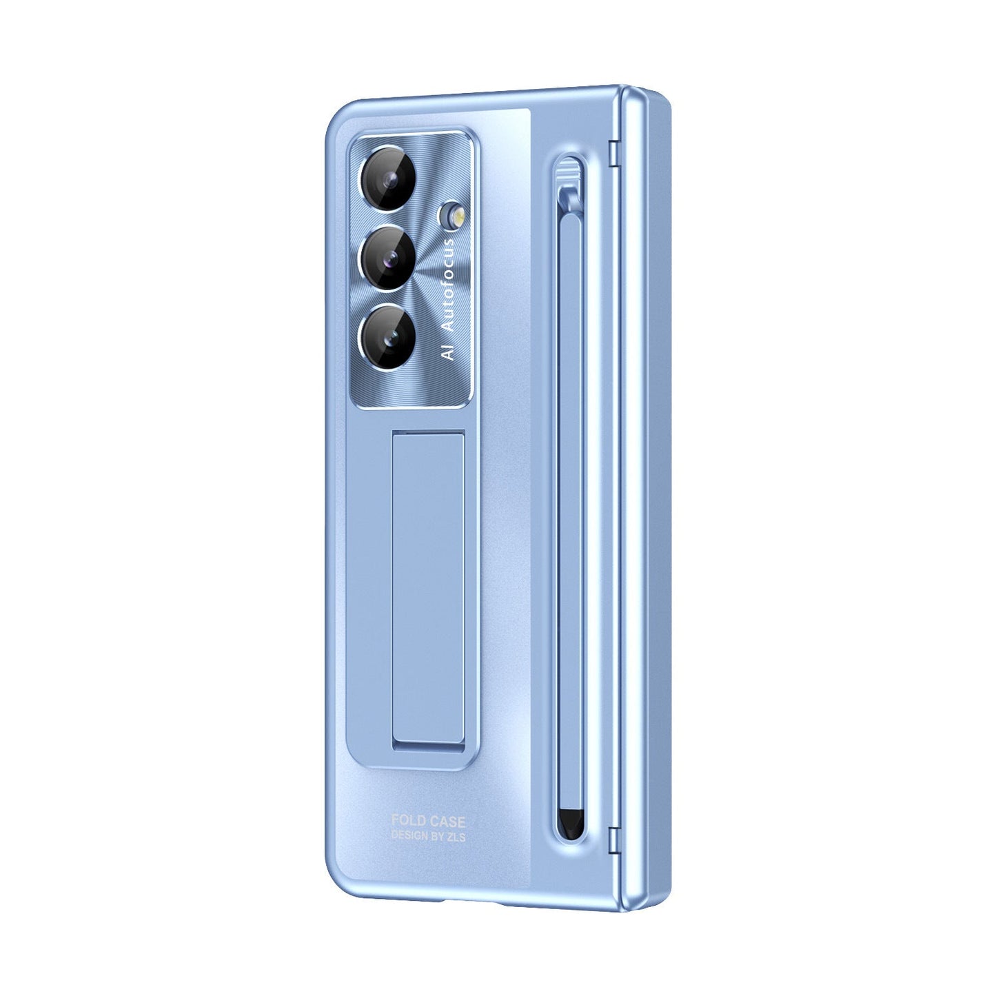 Armor Electroplated Phone Case With Pen Tray & Stylus & Glass Film For Galaxy Z Fold 8/7/6/5/4