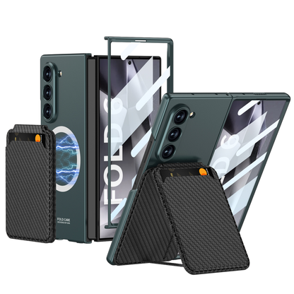 Magnetic Leather Card Holder Shockproof Phone Case For Galaxy Z Series