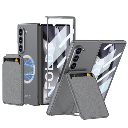 Magnetic Leather Card Holder Shockproof Phone Case For Galaxy Z Series