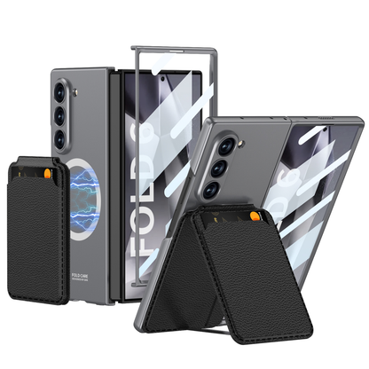 Magnetic Leather Card Holder Shockproof Phone Case For Galaxy Z Series