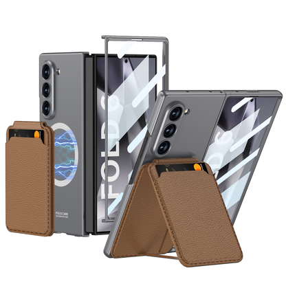 Magnetic Leather Card Holder Shockproof Phone Case For Galaxy Z Series