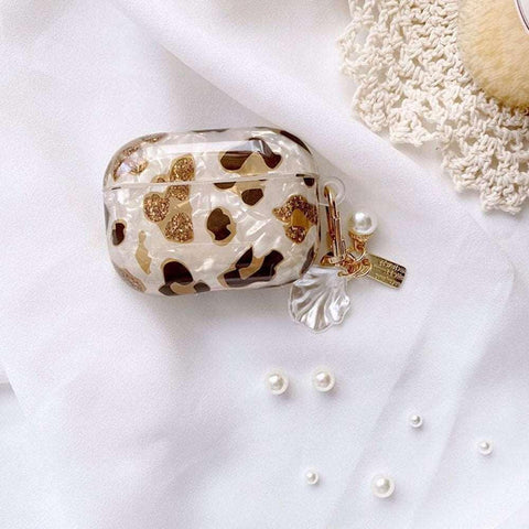 Airpods Leopard Pearl Case