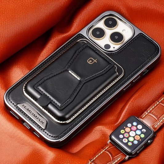 Luxury 3-in-1 Magnetic Leather Case for iPhone – Stand, Card & Cash Holder