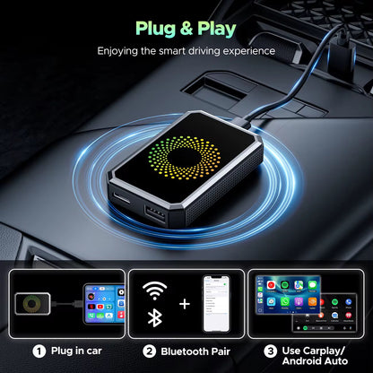 CarPlay StreamBox™ Wireless CarPlay Adapter Featuring Netflix, YouTube, TikTok Support