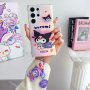 Cartoon Wonderland Case With Key Ring For Samsung S23 & S22