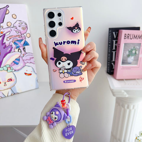 Cartoon Wonderland Case With Key Ring For Samsung S23 & S22