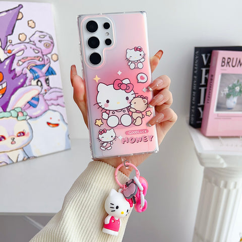 Cartoon Wonderland Case With Key Ring For Samsung S23 & S22