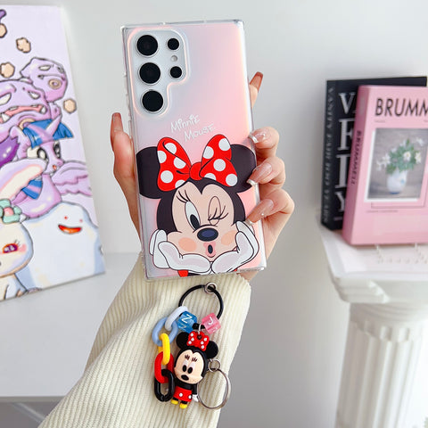 Cartoon Wonderland Case With Key Ring For Samsung S23 & S22