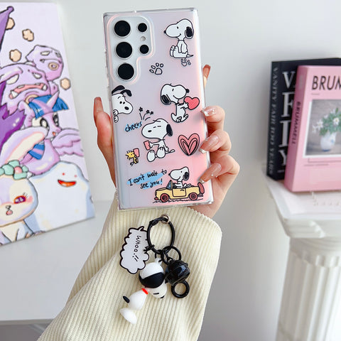 Cartoon Wonderland Case With Key Ring For Samsung S23 & S22