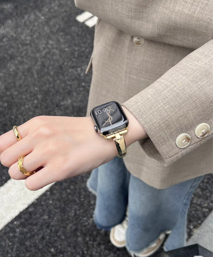 Chic Stainless Steel Apple Watch Band (Series 1–10, SE & Ultra) for Women