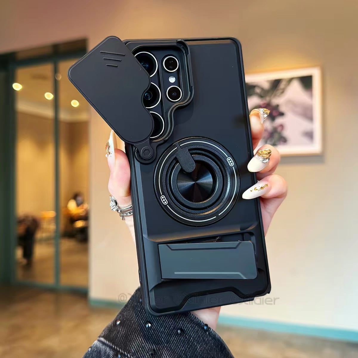 Slim Shockproof Magnetic Case for S Series with Kickstand & Camera Guard