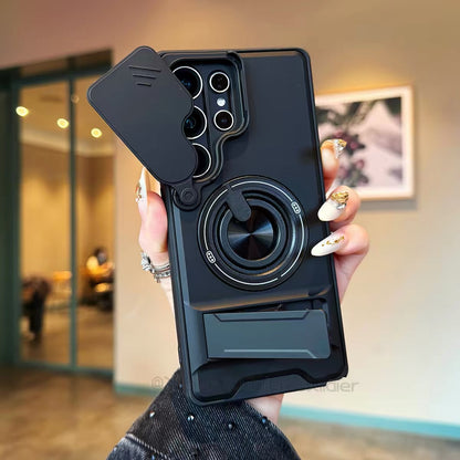 Slim Shockproof Magnetic Case for S Series with Kickstand & Camera Guard