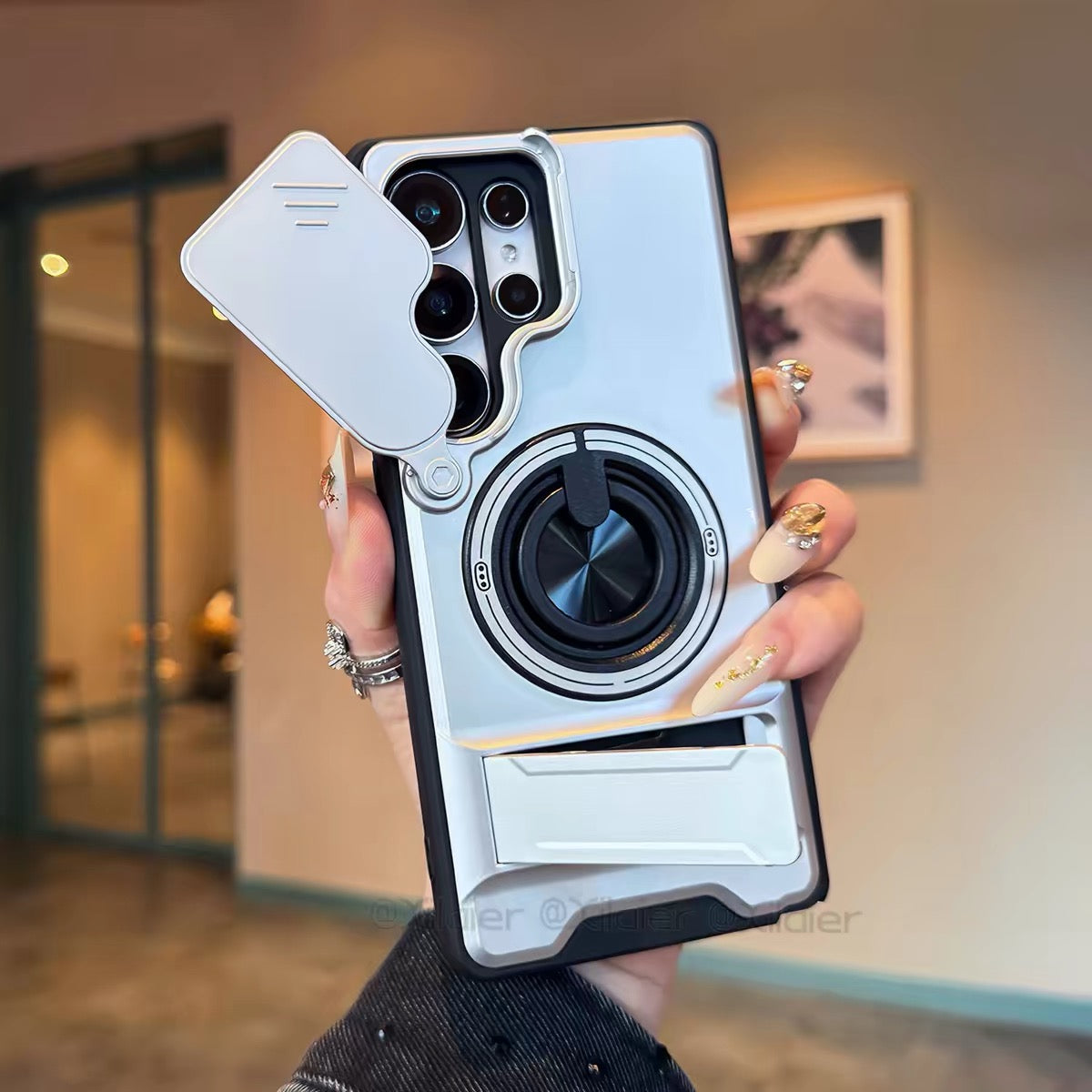Slim Shockproof Magnetic Case for S Series with Kickstand & Camera Guard