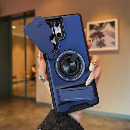 Slim Shockproof Magnetic Case for S Series with Kickstand & Camera Guard