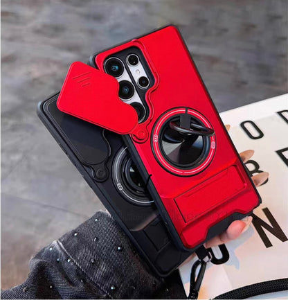 Slim Shockproof Magnetic Case for S Series with Kickstand & Camera Guard