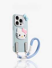 iPhone Lanyard Series | Hello Kitty Liquid Silicone Phone Case