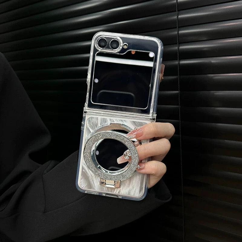 Galaxy Z Flip Glamour Elite Case - Mirror & Stand