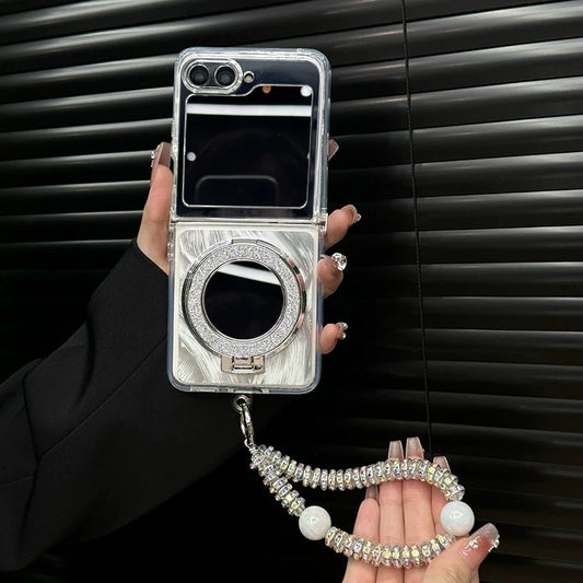 Galaxy Z Flip Glamour Elite Case - Mirror & Stand