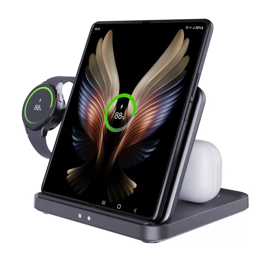 FoldMate Pro: The 3-in-1 Charger for Watch, Buds & Phone