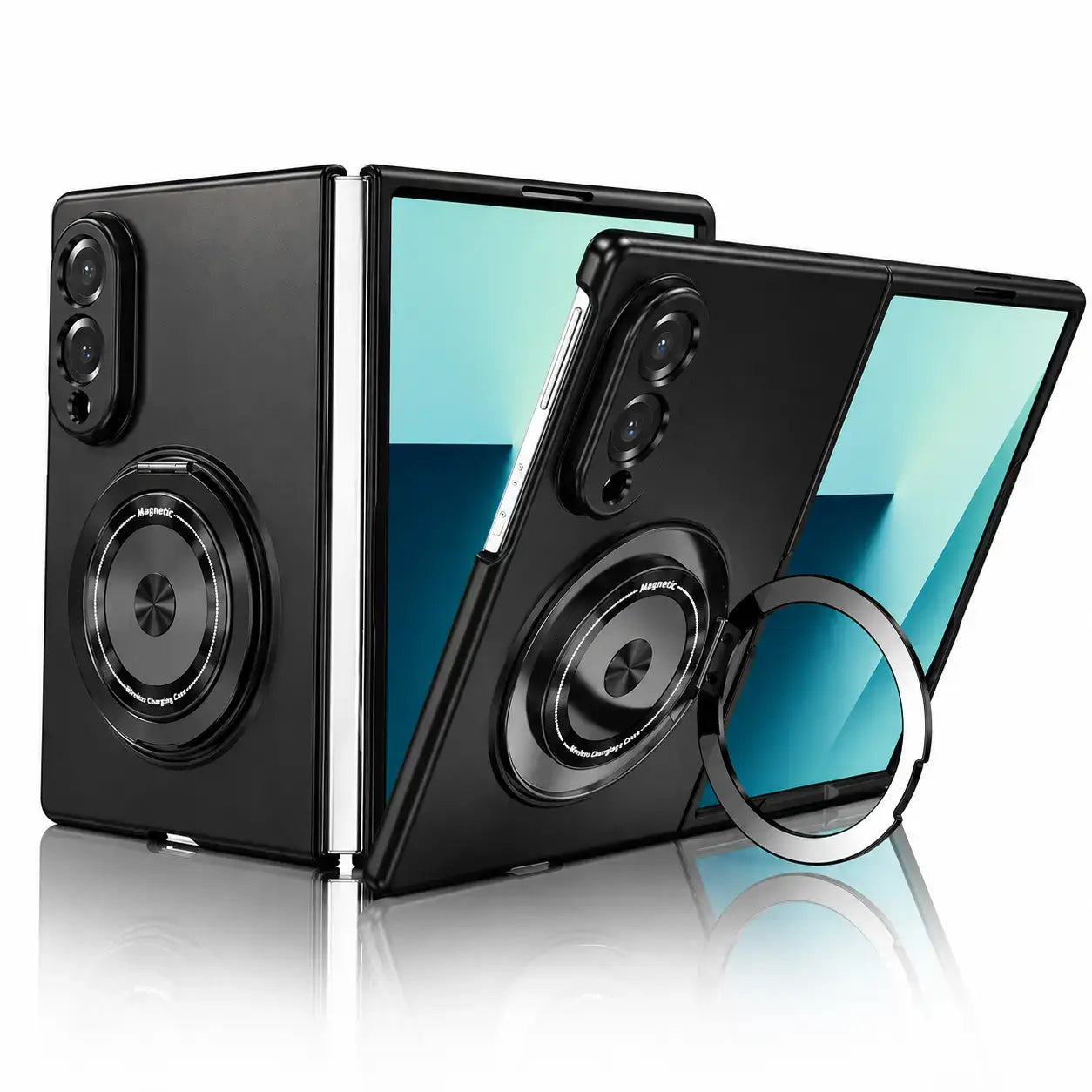 Magnetic Ring Stand Armor For Galaxy Z Fold 8 Series