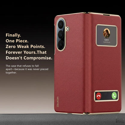 Luxury Flip Cover With Magnetic View Windows