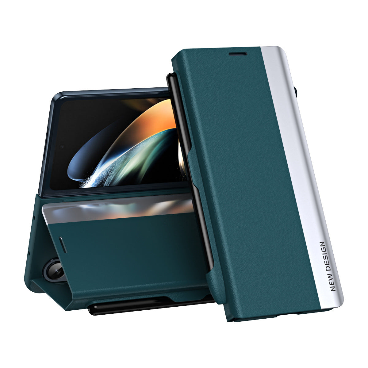 Magnetic Flip Leather Case With Stylus Slot For Galaxy Z Series