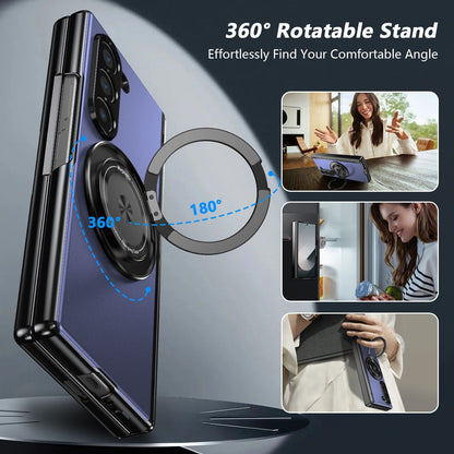 360° Magnetic Bracket Shockproof Case With Screen Protector For Galaxy Z Fold