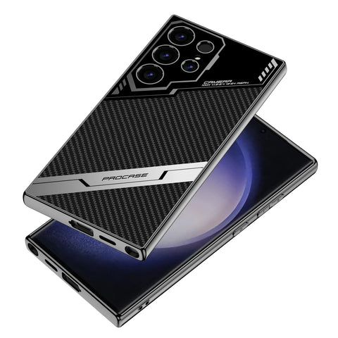 Premuim Carbon & Leather Samsung Case (Pro Case )