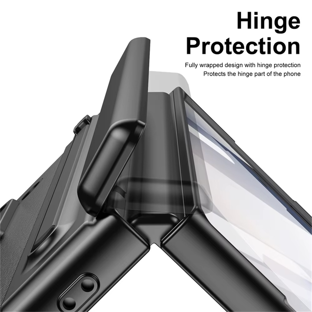 Z Fold Leather Cover + Hinge & Glass Protection