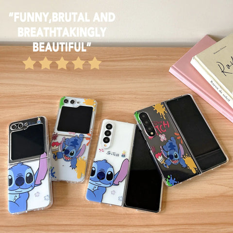 Cute Stitch Phone Case for Samsung Galaxy Z Flip & Z Fold series