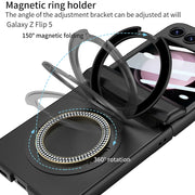 Luxury Magnetic Wireless Charging Case For Z Flip 5