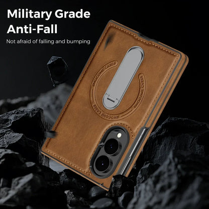 360° Magnetic Leather Stand Case for Galaxy Z Fold 8 Series