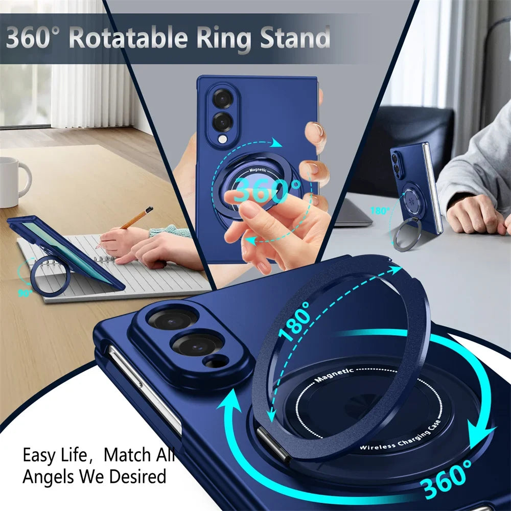 Magnetic Ring Stand Armor For Galaxy Z Fold 8 Series