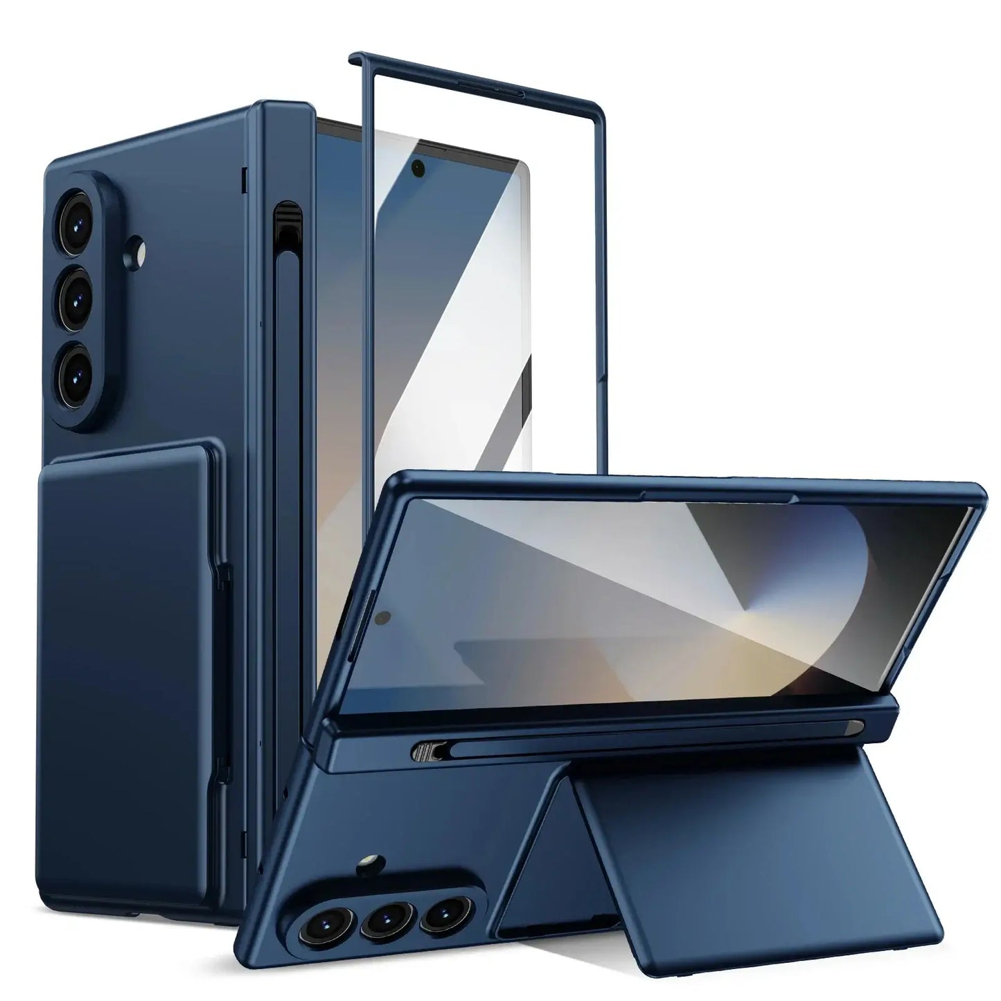 Wallet Stand Shield with Pen Slot & Screen Protection For Z Fold