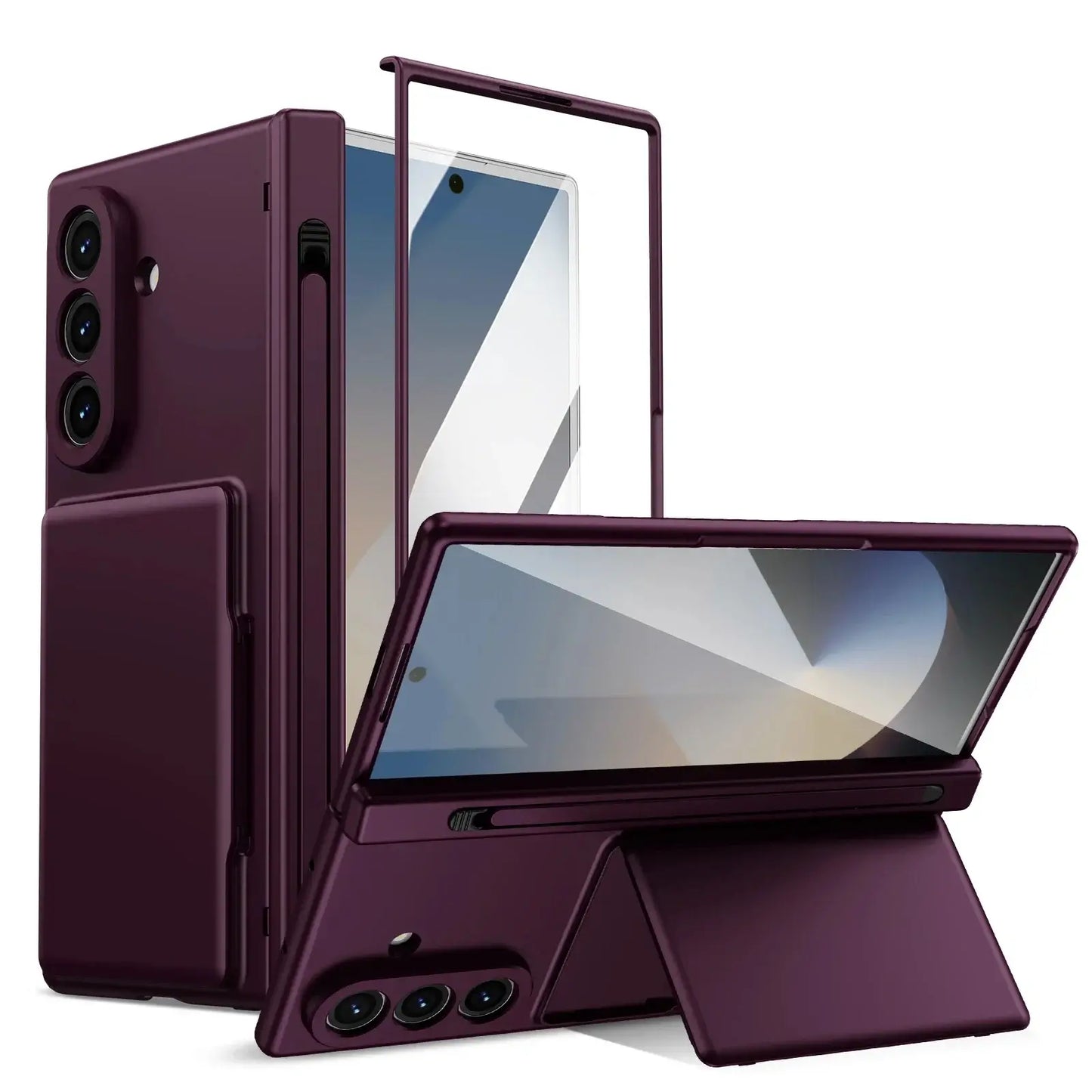 Wallet Stand Shield with Pen Slot & Screen Protection For Z Fold