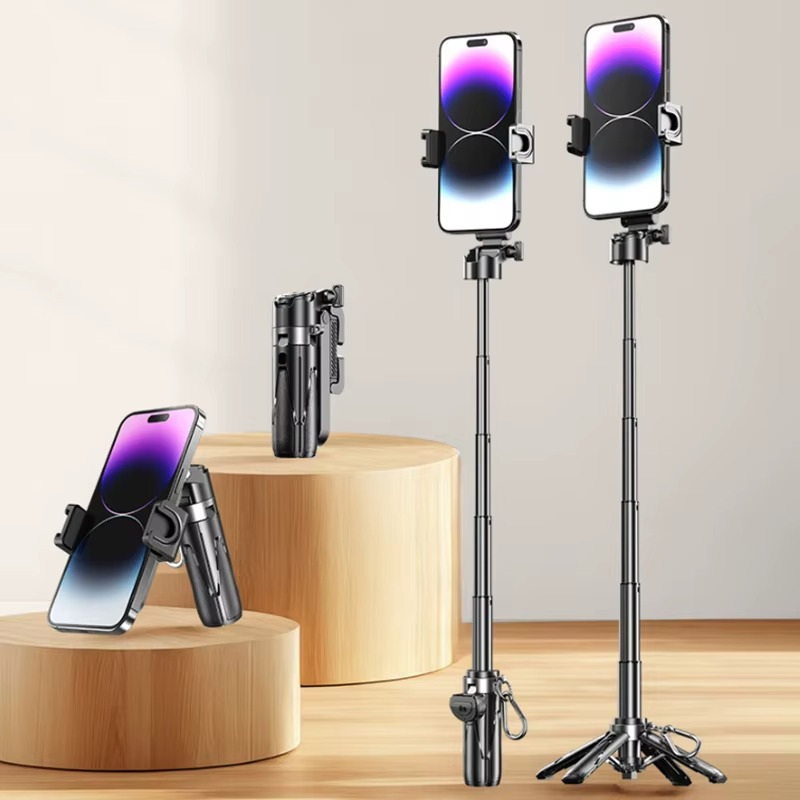 FlexiShot™ : 4-in-1 Multifunctional mini Selfie Stick with 360° Rotation