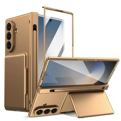 Wallet Stand Shield with Pen Slot & Screen Protection For Z Fold
