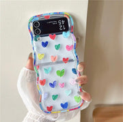 Cute Korean Rainbow Wavy Case for Galaxy Z Flip Series