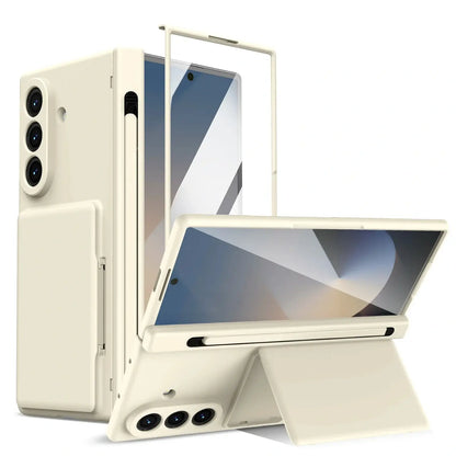 Wallet Stand Shield with Pen Slot & Screen Protection For Z Fold