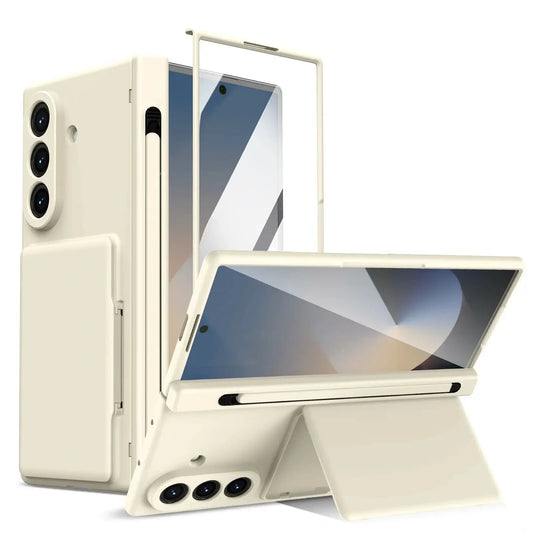 Wallet Stand Shield with Pen Slot & Screen Protection For Z Fold