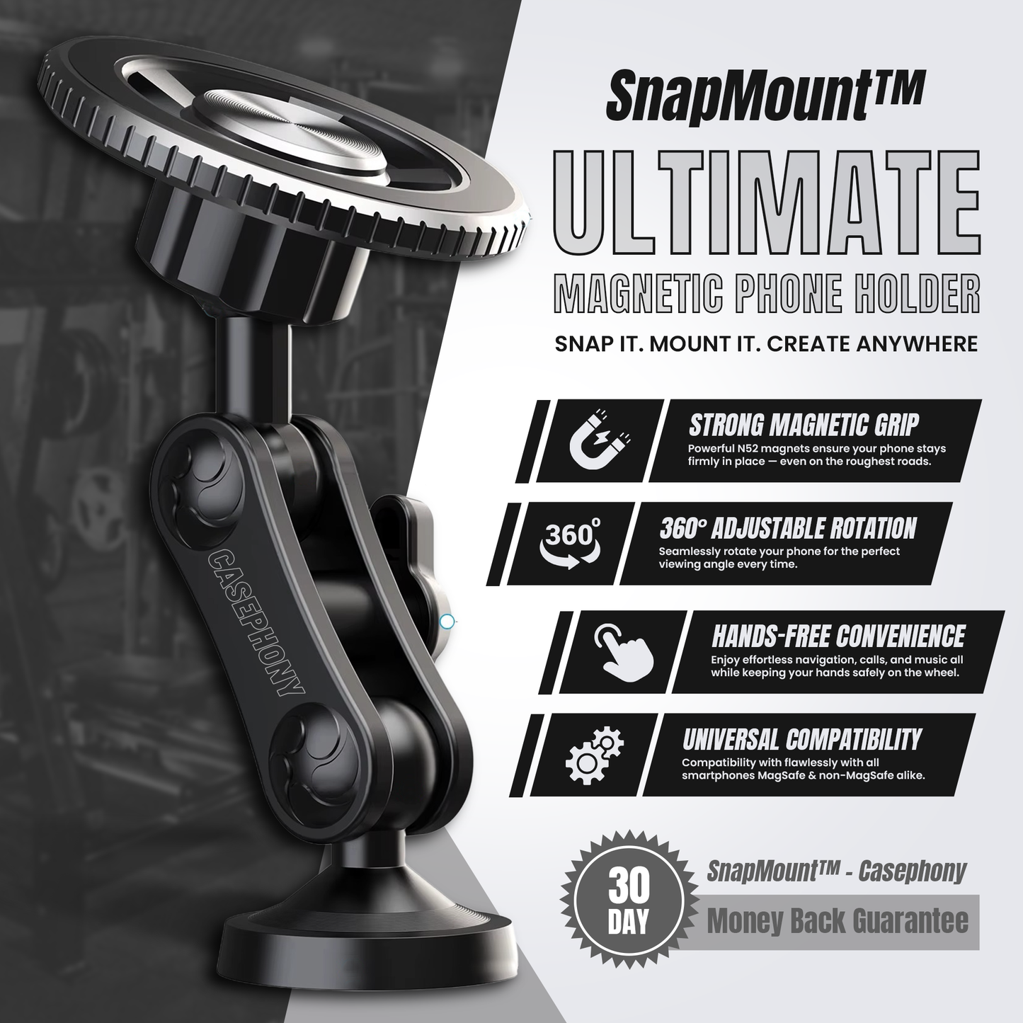 SnapMount™ – Snap it. Mount it. Create anywhere