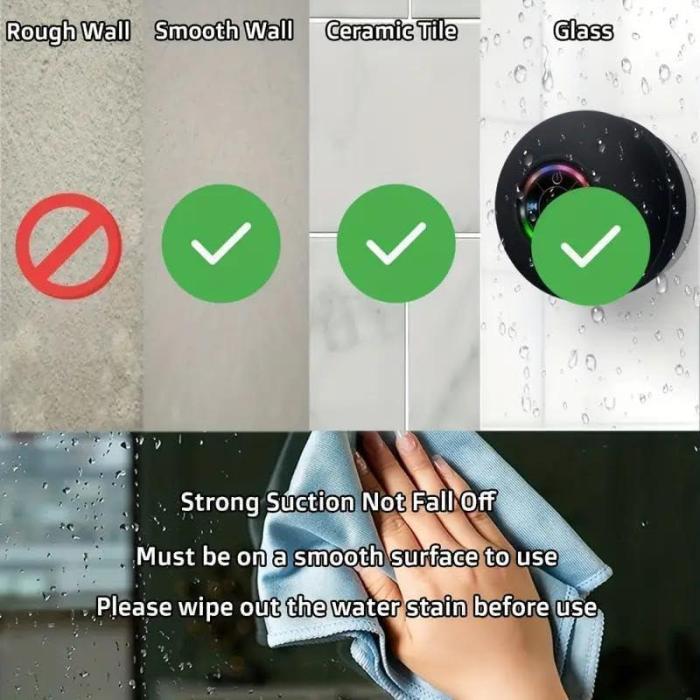 Waterproof LED Bluetooth Speaker – Mini & Portable