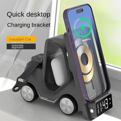 Universal Multifunction QI 5 in 1 Magnetic Wireless Charger For iPhone & Android