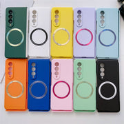 Silicone shockproof Magnetic Charging  Case  For Samsung Galaxy Z Fold