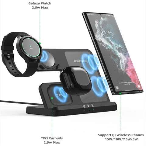 3 in 1 Wireless Charging Station for All Samsung Phones