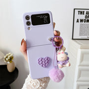 Bear Love Heart Case For Samsung Z Flip