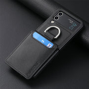 Luxury Leather Wallet Phone Case For Samsung Z Flip