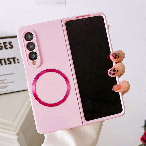 Silicone shockproof Magnetic Charging  Case  For Samsung Galaxy Z Fold